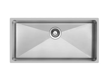 38 inch Stainless Steel Undermount Large Single Bowl Kitchen Sink - Pro 38 - Sink Depot